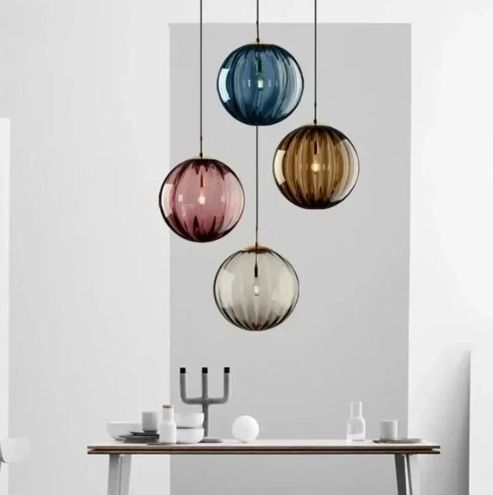 Luvikno | Modern Glass Ceiling Lamp with Integrated LED Lighting
