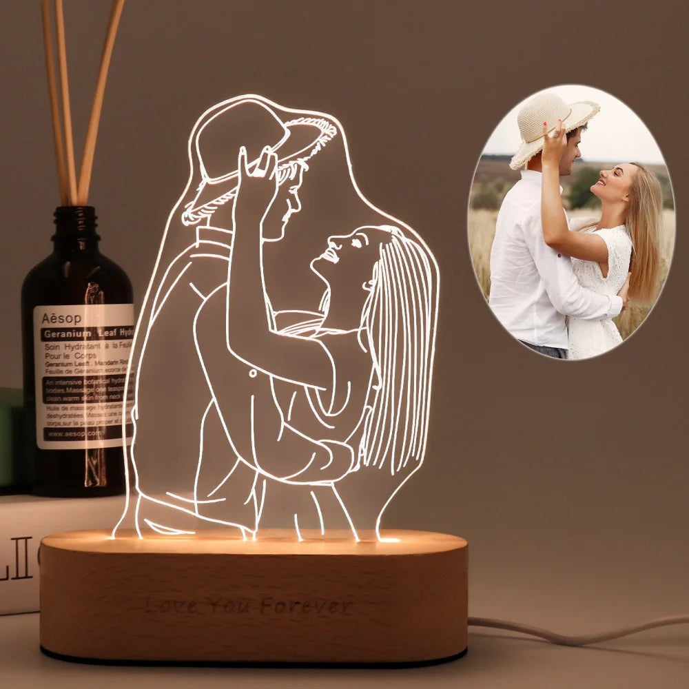 Luvikno | GlowLuxe | Personlig LED-belysning – Perfekt for morsdag, farsdag og din kjære