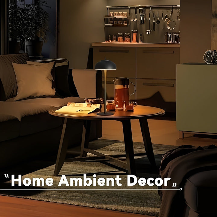 Luvikno | Stilfullt Oppladbart Bordlampe med Dimbar LED - Tre Lysmodus og USB