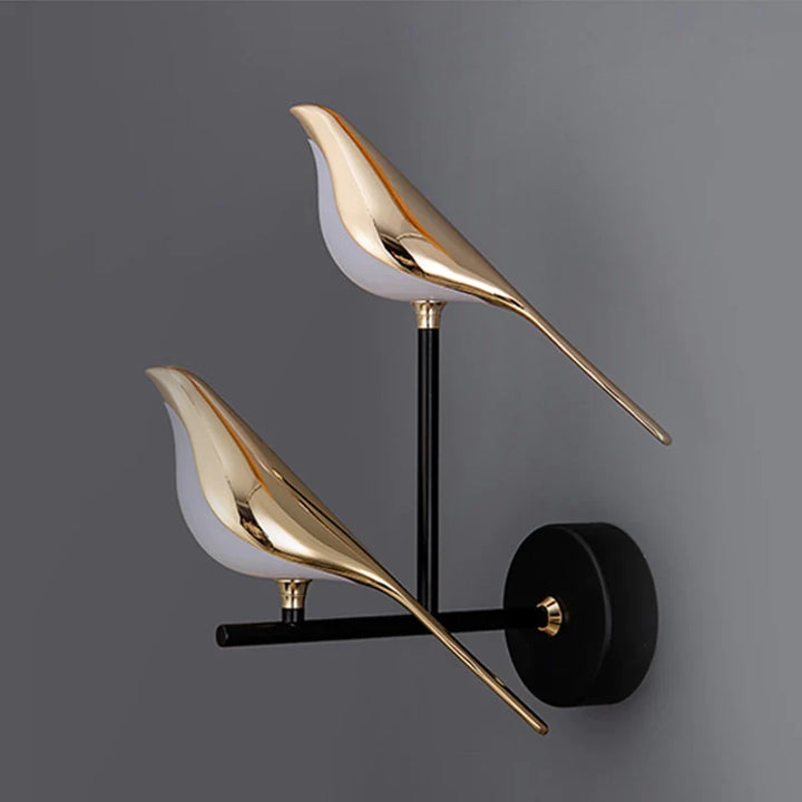 Gullfugl Vegglampe
