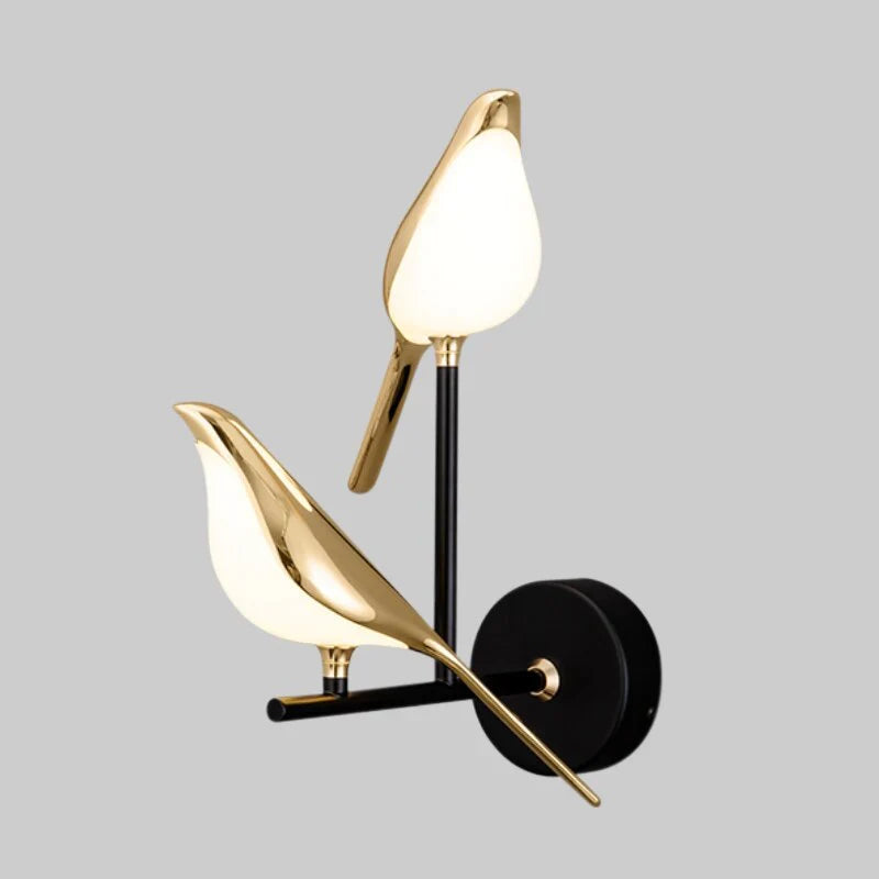 Gullfugl Vegglampe