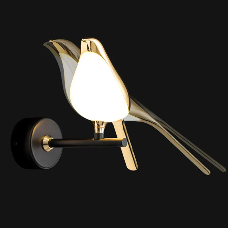 Gullfugl Vegglampe