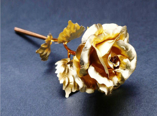 24k Gullfolie Rose - Med Boks | Luvikno