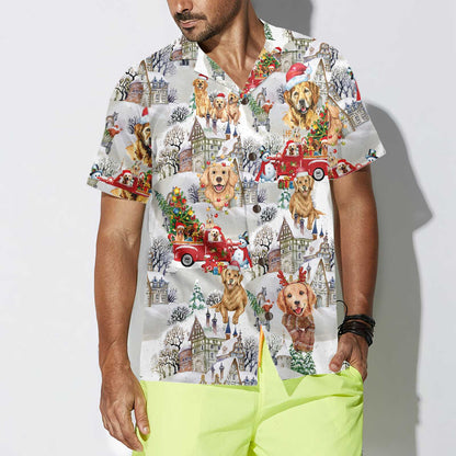 Luvik | Hawaii-paita Golden Retriever jouluksi, Golden Retriever joulupaita, Joululahja Golden Retrieverin ystäville