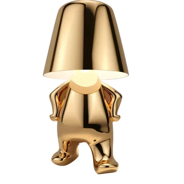 Moderne LED bordlampe i skulpturdesign – Dekorativ statuettlampe for stue | Luvikno