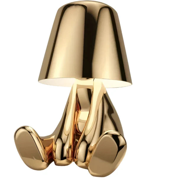 Moderne LED bordlampe i skulpturdesign – Dekorativ statuettlampe for stue | Luvikno