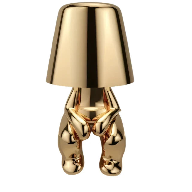 Moderne LED bordlampe i skulpturdesign – Dekorativ statuettlampe for stue | Luvikno