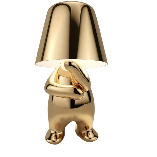 Moderne LED bordlampe i skulpturdesign – Dekorativ statuettlampe for stue | Luvikno