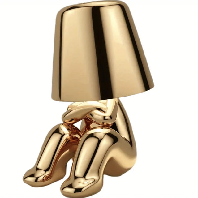 Moderne LED bordlampe i skulpturdesign – Dekorativ statuettlampe for stue | Luvikno
