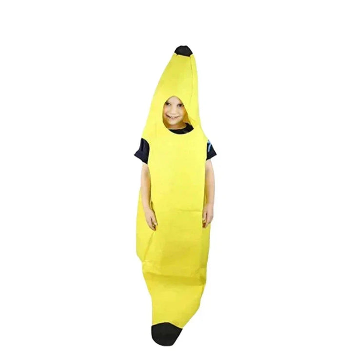 Gult banankostyme for menn – Morsom utstyr for karneval, Halloween og temafester | Luvikno
