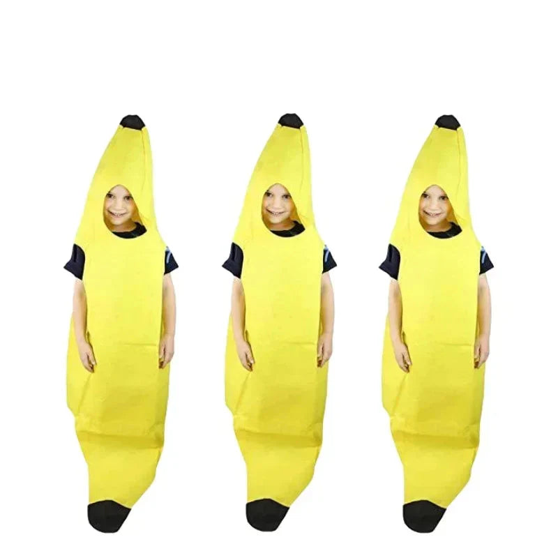 Gult banankostyme for menn – Morsom utstyr for karneval, Halloween og temafester | Luvikno