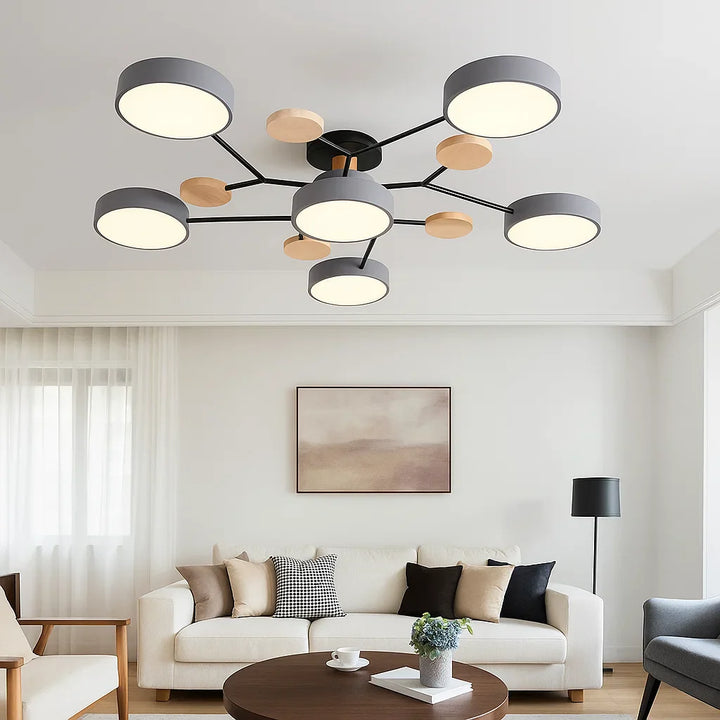 Moderne LED Taklampe Flush Mount Luvikno