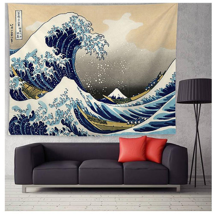 "Great Wave" of Kanagawa Tapestry | Luvikno