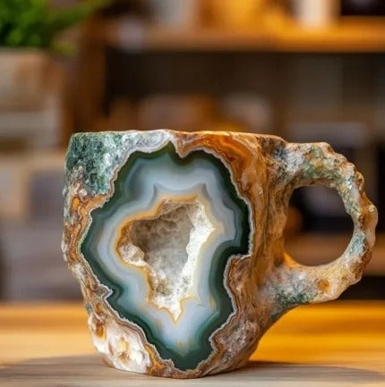 Luvikno | CrystalBrew Kaffe Kopper | Elegante mineral krystall kopper for en unik kaffeopplevelse