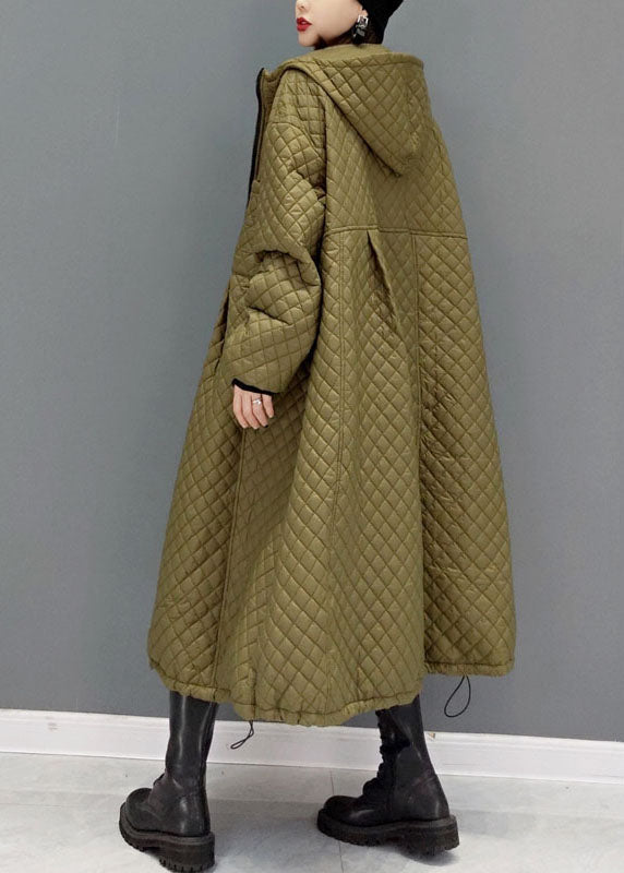 Luvik | Karo Ohut puuvillakangas takki, jossa on kiristysnauha ja vetoketju talvella