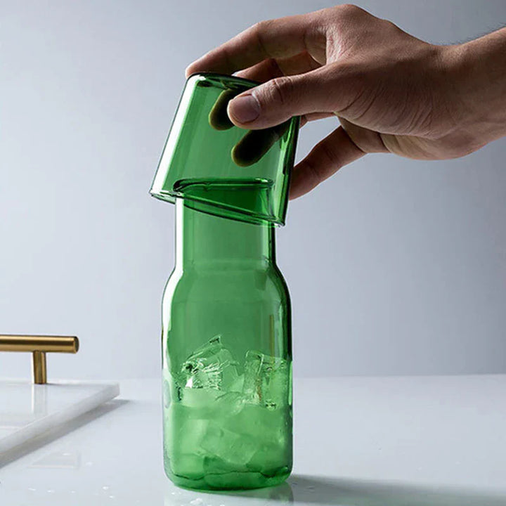 Glass Karaffel & Tumbler Sett – 500ml Borosilikat Vannsett | Luvikno