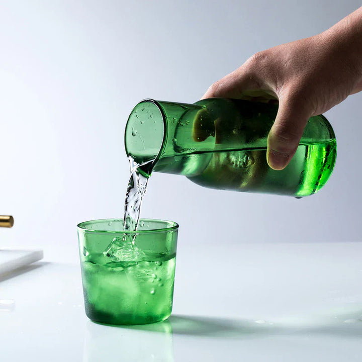Glass Karaffel & Tumbler Sett – 500ml Borosilikat Vannsett | Luvikno