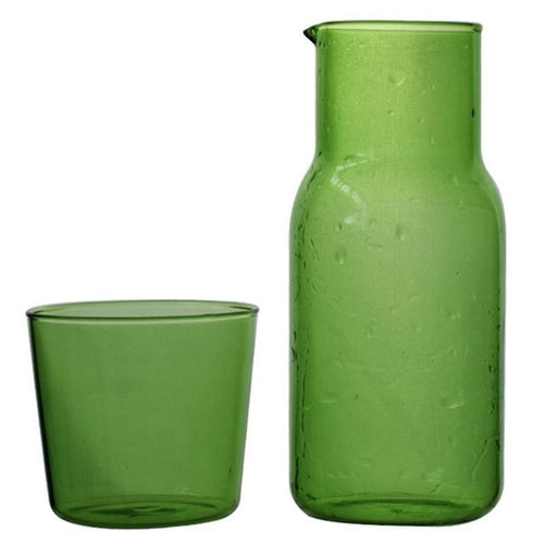 Glass Karaffel & Tumbler Sett – 500ml Borosilikat Vannsett | Luvikno