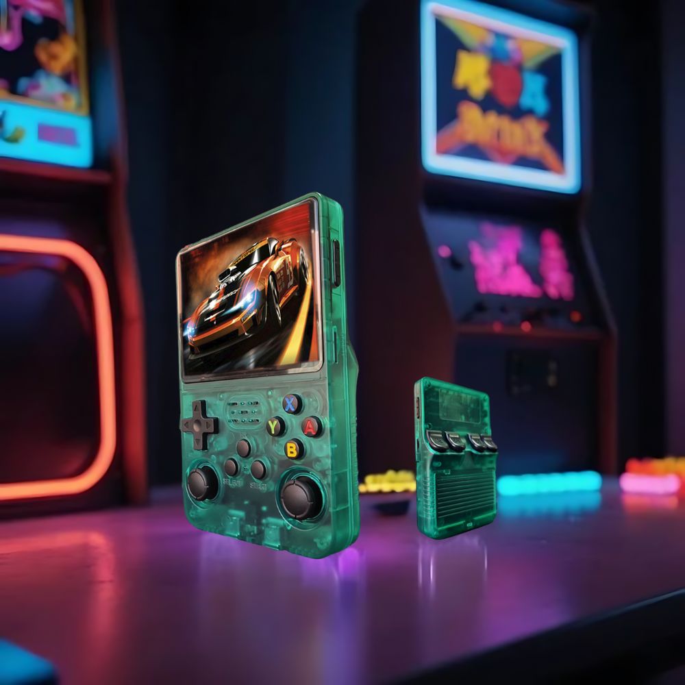 Retro Håndholdt Spillkonsoll med HD Skjerm & USB Lading Luvikno