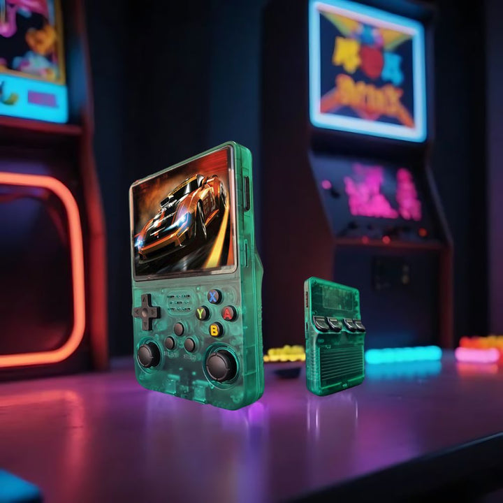 Retro Håndholdt Spillkonsoll med HD Skjerm & USB Lading Luvikno