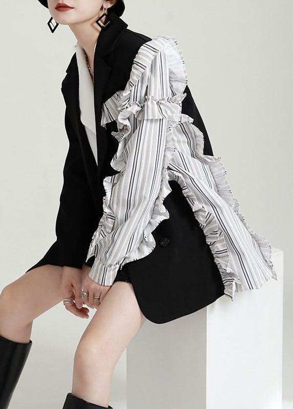 Luvik | PeterPan-Collier Patches Volantit Pitkät Hihat