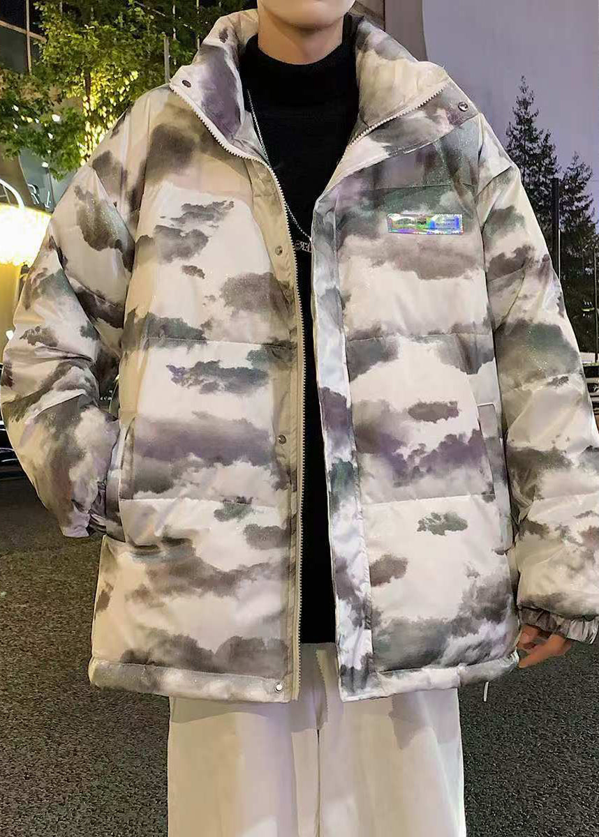 Luvik | Vedenpitävät kanavapussit miesten untuvatakit korkealla kauluksella talvella