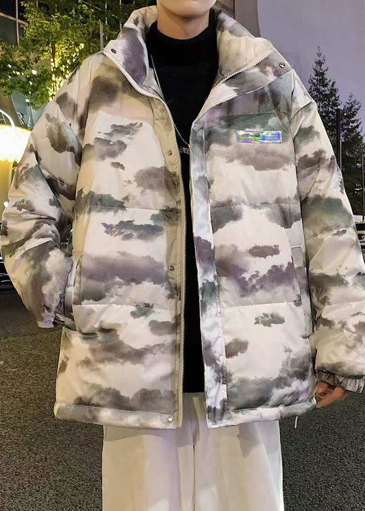 Luvik | Vedenpitävät kanavapussit miesten untuvatakit korkealla kauluksella talvella