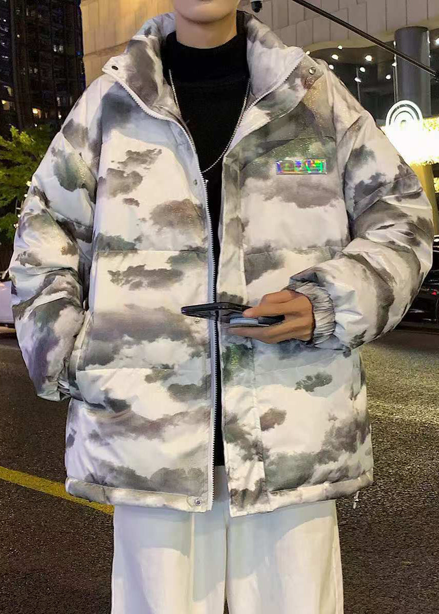 Luvik | Vedenpitävät kanavapussit miesten untuvatakit korkealla kauluksella talvella