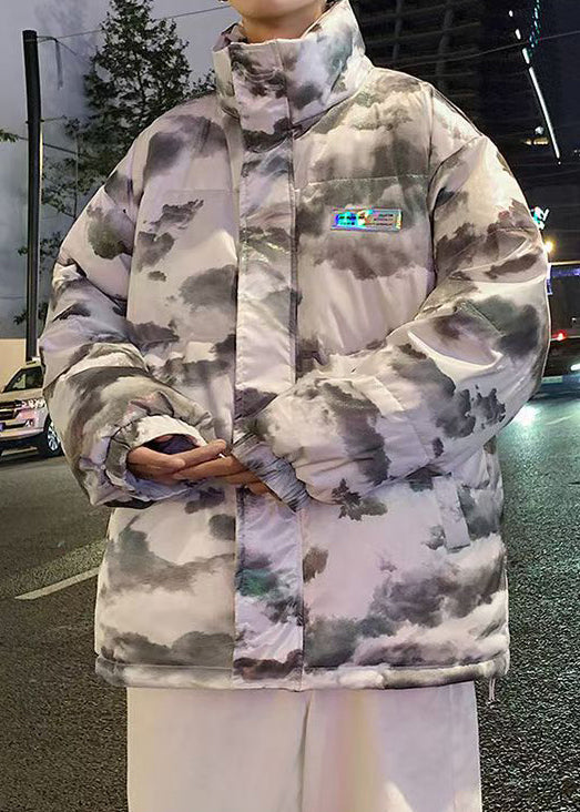 Luvik | Vedenpitävät kanavapussit miesten untuvatakit korkealla kauluksella talvella