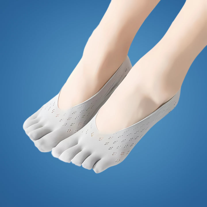 ToeAlign | Ortopediske Tå Sokker – Tå Separasjon, Fukttransporterende & Lindring for Hallux Valgus, Hammerfott & Idrettsfot Luvikno