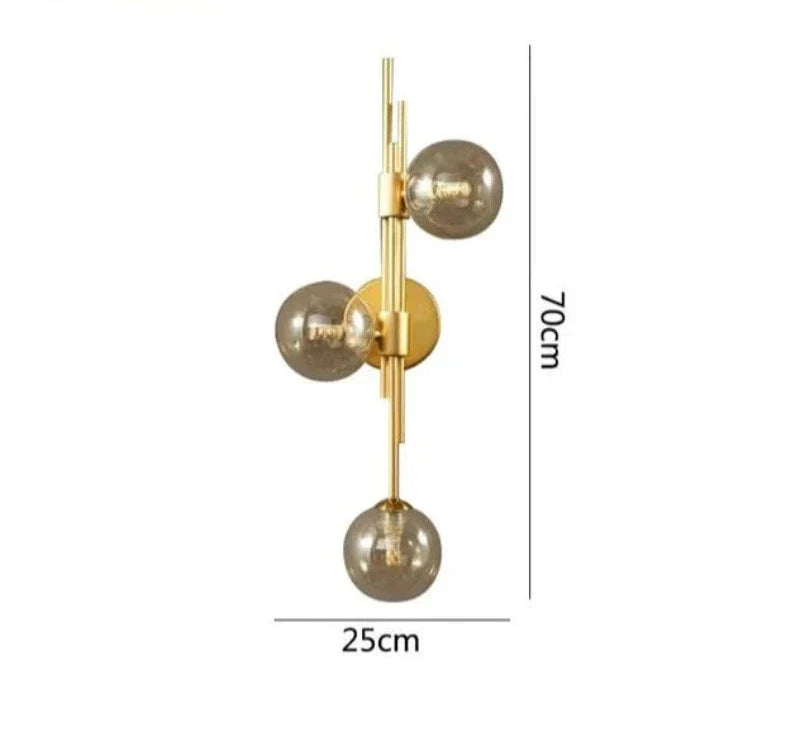 Moderne Glass Ball Vegglamper – Elegante LED Vegglys for Soverom og Stuer | Luvikno