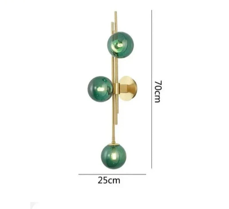 Moderne Glass Ball Vegglamper – Elegante LED Vegglys for Soverom og Stuer | Luvikno