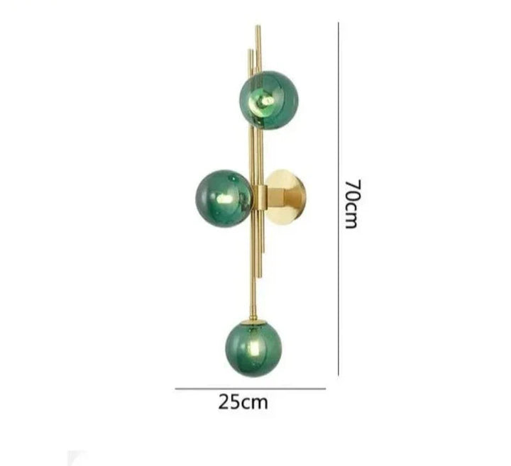 Moderne Glass Ball Vegglamper – Elegante LED Vegglys for Soverom og Stuer | Luvikno