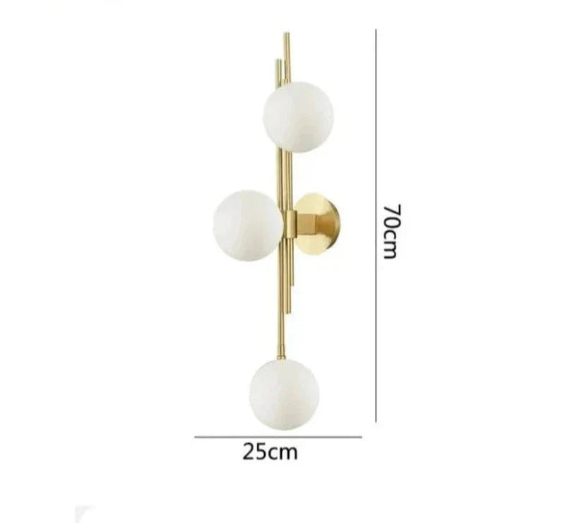 Moderne Glass Ball Vegglamper – Elegante LED Vegglys for Soverom og Stuer | Luvikno