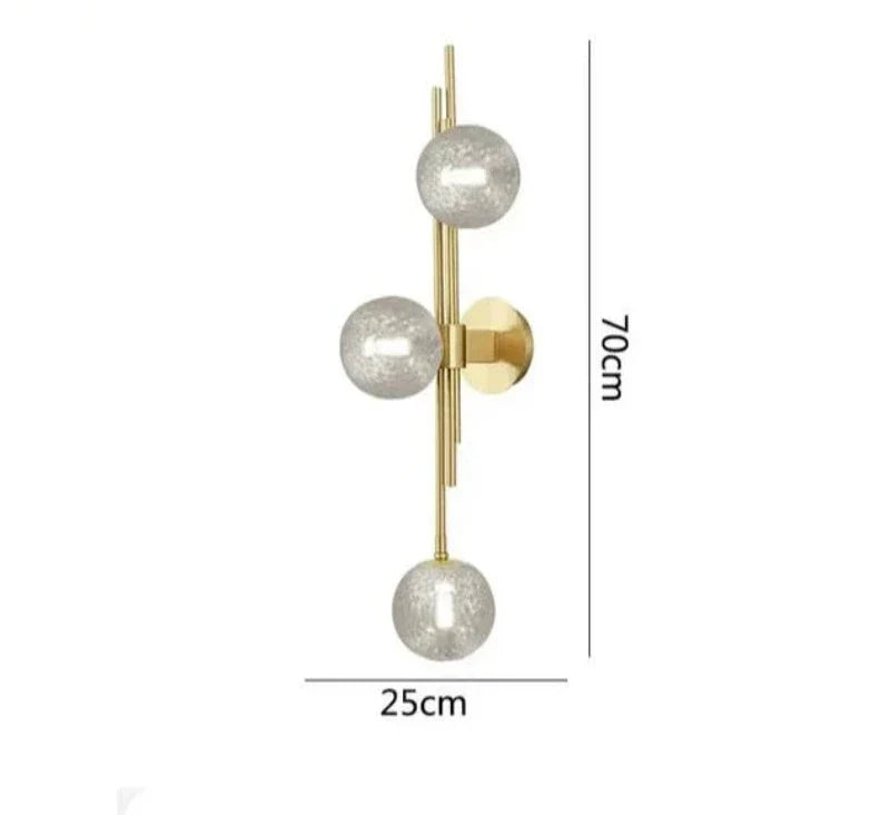 Moderne Glass Ball Vegglamper – Elegante LED Vegglys for Soverom og Stuer | Luvikno