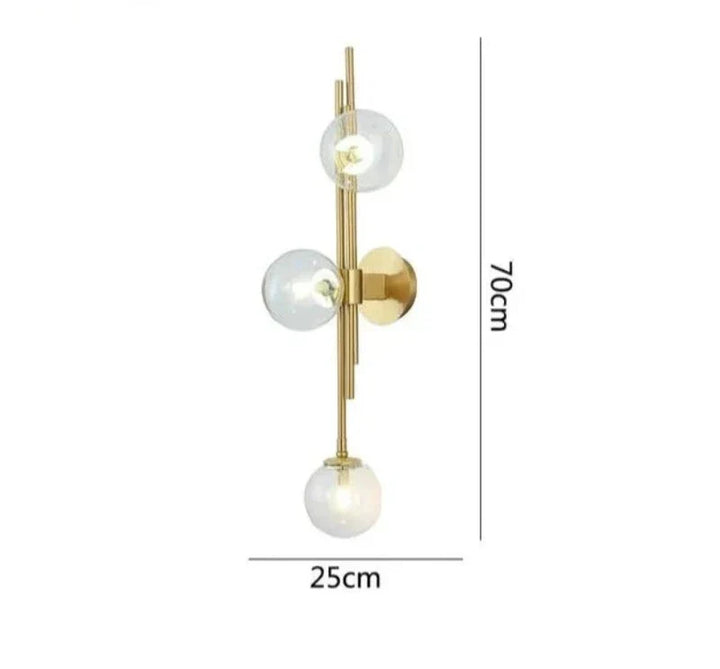 Moderne Glass Ball Vegglamper – Elegante LED Vegglys for Soverom og Stuer | Luvikno