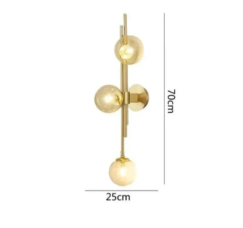 Moderne Glass Ball Vegglamper – Elegante LED Vegglys for Soverom og Stuer | Luvikno