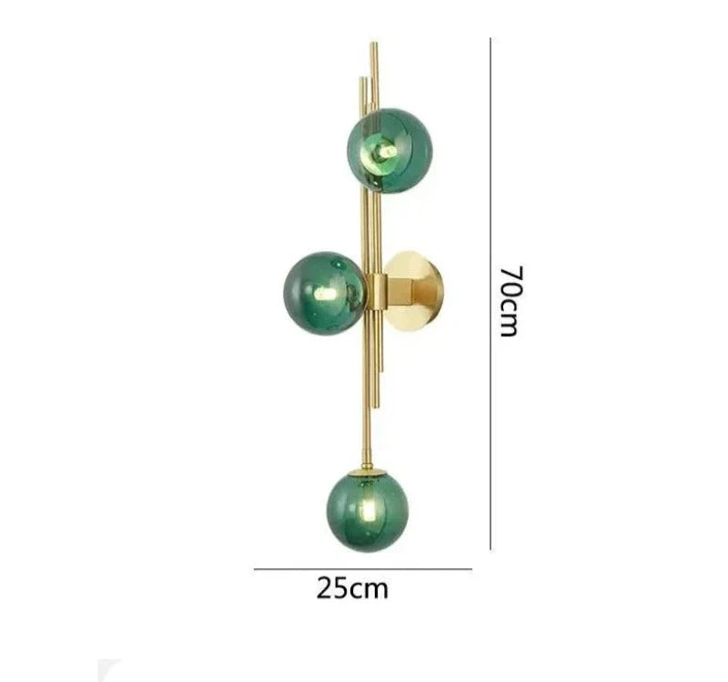 Moderne Glass Ball Vegglamper – Elegante LED Vegglys for Soverom og Stuer | Luvikno
