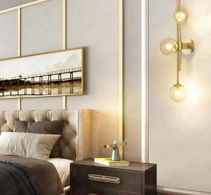 Moderne Glass Ball Vegglamper – Elegante LED Vegglys for Soverom og Stuer | Luvikno