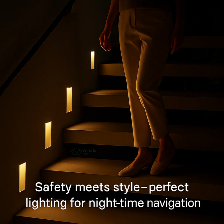 Luvikno | LED Innfelt Vegglamper | Bevegelsessensor. Energisparende & Ideell for Gang. Stuer. og Soverom.