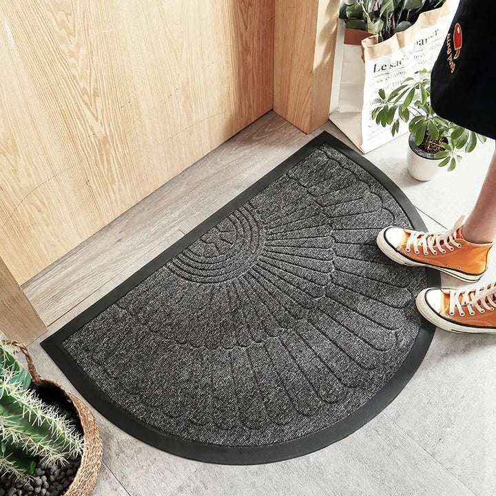 SoftNest - Luksus Halv-Rund Badematte for Komfort Luvikno