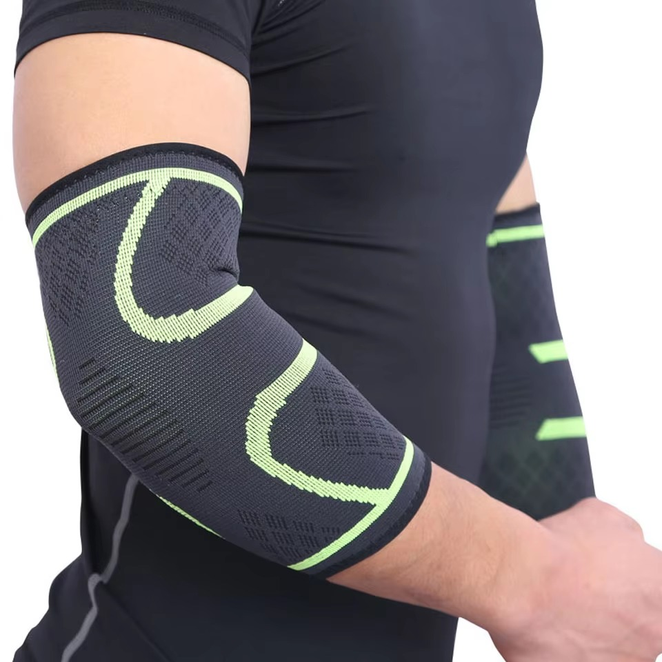 Justerbar elastisk albue støtte sleeve for sport og fitness Luvikno