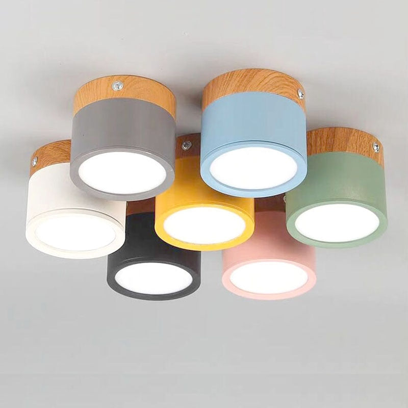 LED Taklampe Moderne Flush Mount Sylinder Luvikno