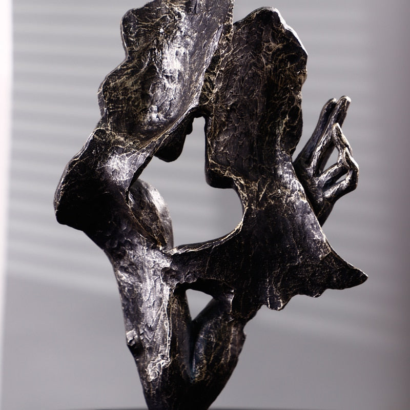 ArtEnsemble – Elegant Skulptur av Sammenkobling Luvikno