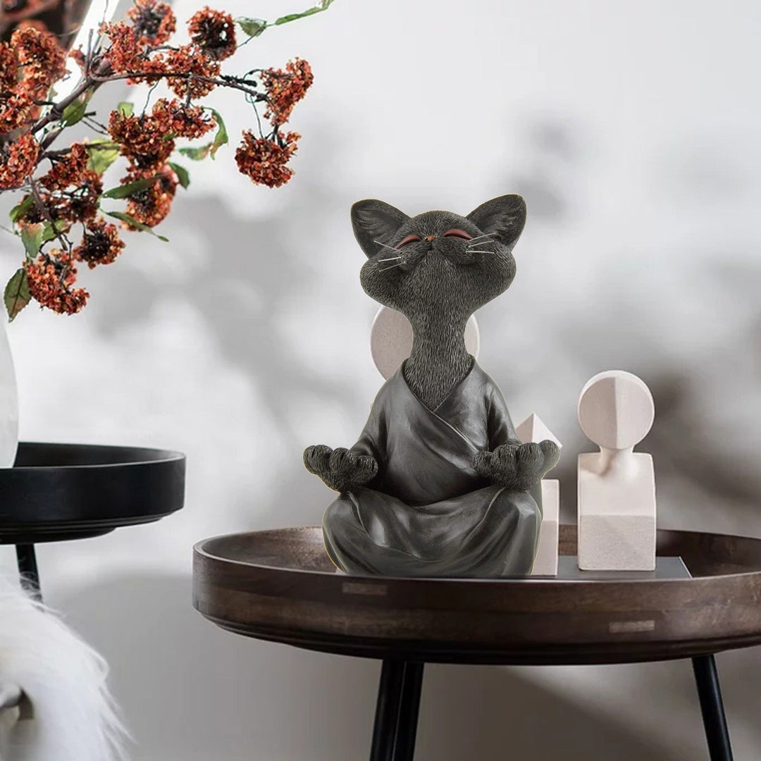 Whimsical Buddha Cat Figur Figur | Luvikno