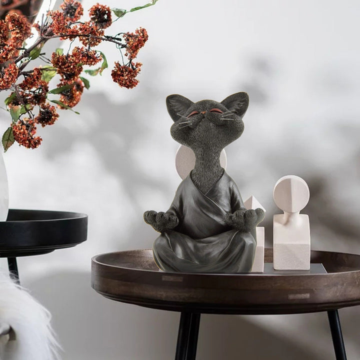 Whimsical Buddha Cat Figur Figur | Luvikno