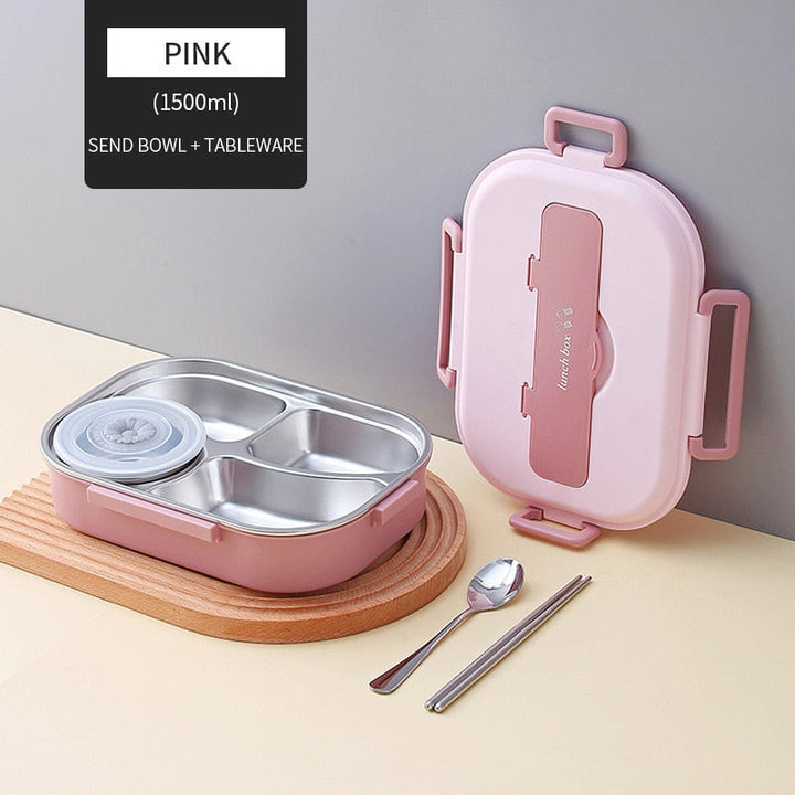 Rustfritt Stål Multi Rom Kids Matboks | Luvikno