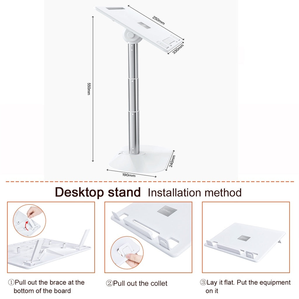 Justerbar Høyde Ergonomisk Laptop Stativ | Luvikno