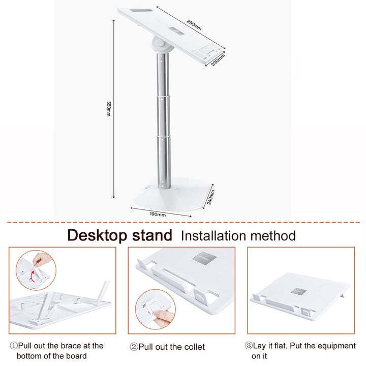 Justerbar Høyde Ergonomisk Laptop Stativ | Luvikno