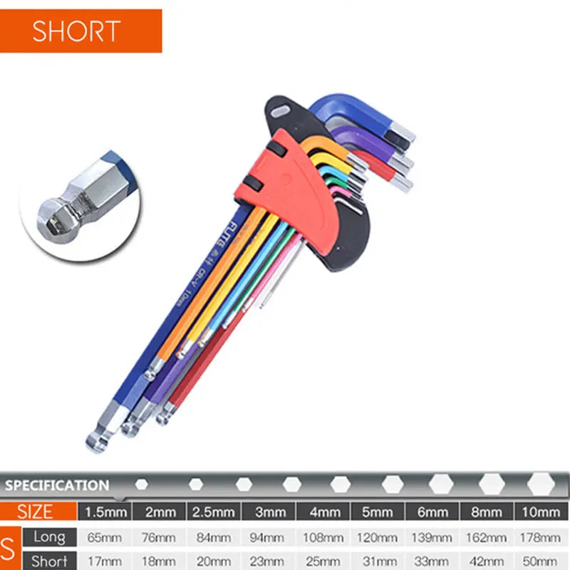 Allen Key Set 9-piece | Luvikno